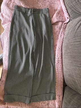 Zara Black & White houndstooth Pants